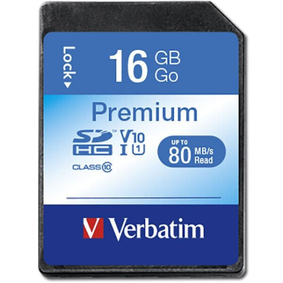 VERBATIM Premium SD Class 10 16GB memory card