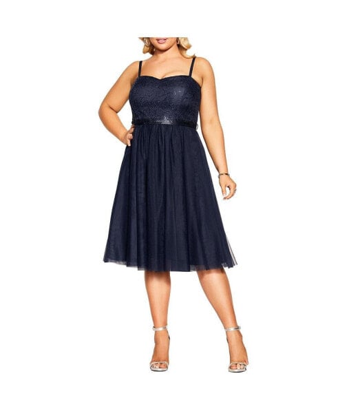 Plus Size Sequin Elsa Dress