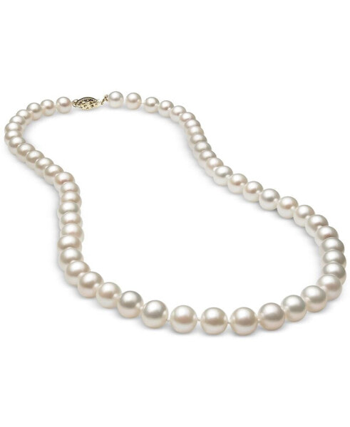 Cultured Freshwater Pearl (7mm) Strand 18" in 14k Gold