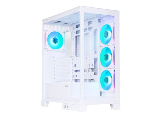 Sama Neview 2351 White Dual USB3.0 Type C Tempered Glass ATX Mid Tower PC Case