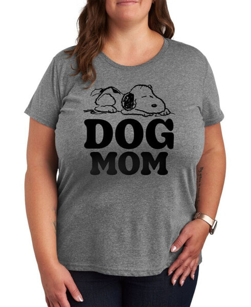 Trendy Plus Size Snoopy Dog Mom Graphic T-Shirt