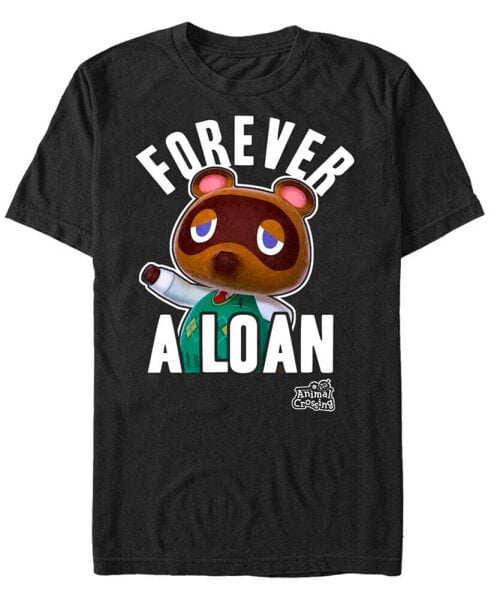 Men's Nintendo Animal Crossing Tom Nook Forever A Loan Short Sleeve T-shirt