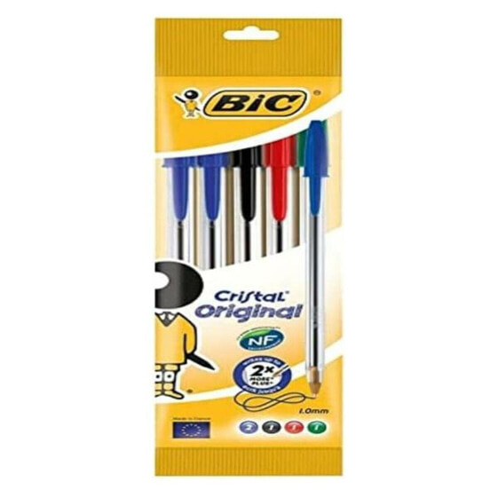 Гелевая ручка BIC 802054 1 мм 0,32 мм Многоцветный Прозрачный (5 штук)