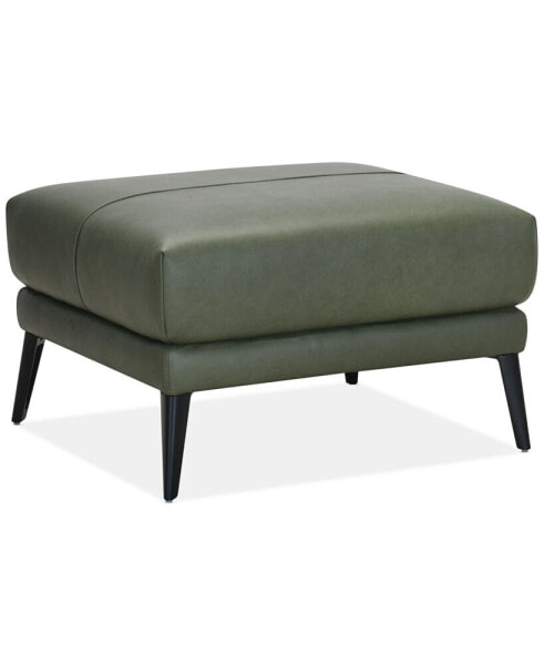 Keery 32" Leather Ottoman, Created for Macy's