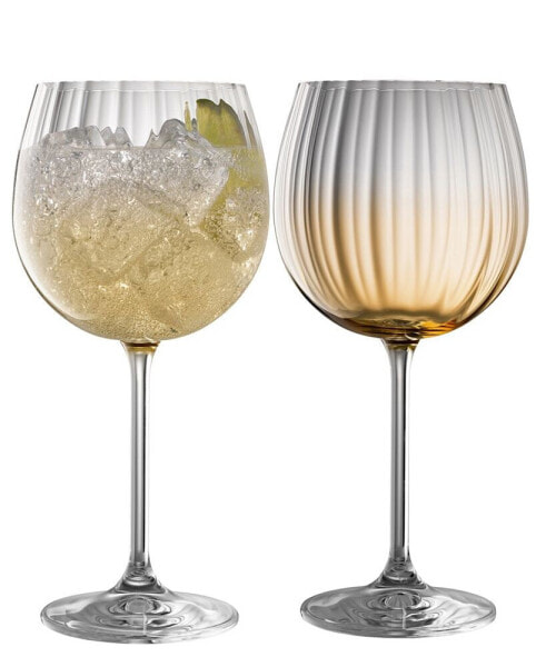 Galway Crystal Erne Gin Tonic Glasses, Set of 2