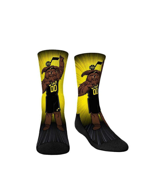 Youth Boys and Girls Socks Utah Jazz Mascot Pump Up Crew Socks