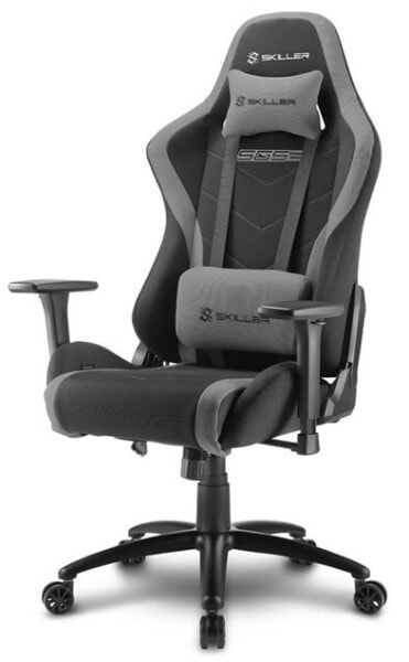Sharkoon SKILLER SGS2, PC gaming chair, 110 kg, Padded seat, 185 cm, Black, Stainless steel