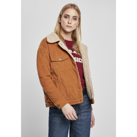 URBAN CLASSICS Jacket Oversize Sherpa Corduroy