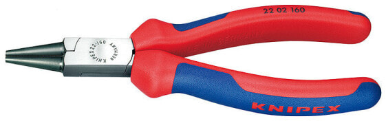 KNIPEX 22 02 160 - Needle-nose pliers - Chromium-vanadium steel - Plastic - Blue/Red - 16 cm - 170 g
