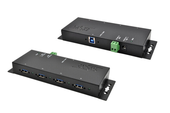 Exsys EX-1183HMVS-2, USB 3.2 Gen 1 (3.1 Gen 1) Type-B, USB 3.2 Gen 1 (3.1 Gen 1) Type-A, 5000 Mbit/s, Black, Metal, 1.5 m