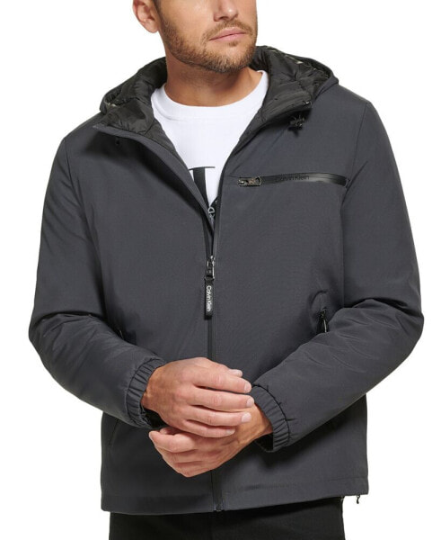 Men's Infinite Stretch Water-Resistant Hooded Jacket