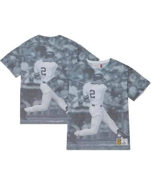 Men's Derek Jeter New York Yankees Cooperstown Collection Highlight Sublimated Player Graphic T-shirt