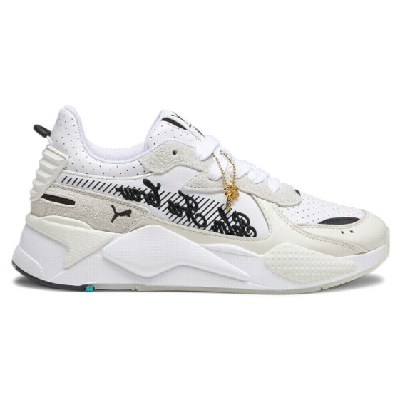 Кроссовки Puma RsX Palm Tree Crew Lace Up Мужские Белые Кэжуал