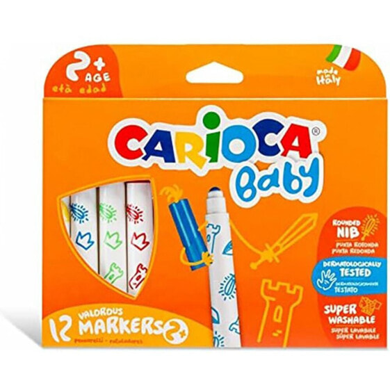 Фломастеры Carioca Baby Marker Markers 12 цветов