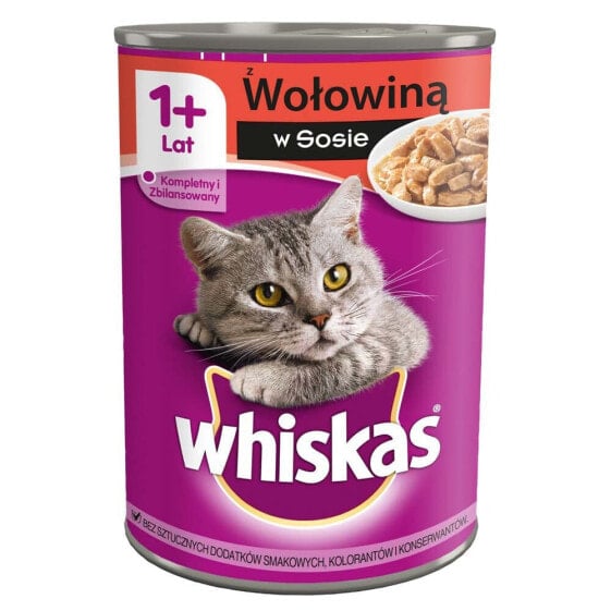 WHISKAS Beef In Sauce 400g Wet Cat Food