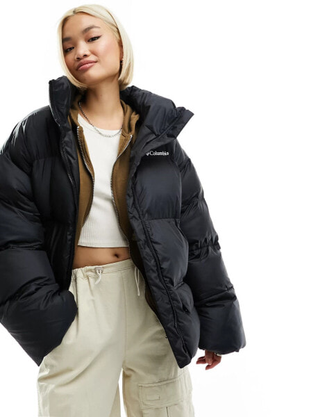 Columbia Puffect Surplus oversized puffer coat in black Exclusive to ASOS