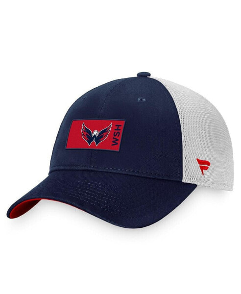 Men's Navy Washington Capitals Authentic Pro Rink Trucker Snapback Hat