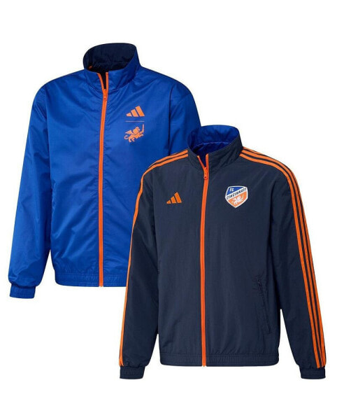 Куртка мужская Adidas FC Cincinnati 2023 синий/голубой двусторонняя на молнии