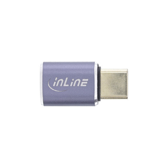 InLine USB4 Adapter - USB-C male/female - aluminium - grey