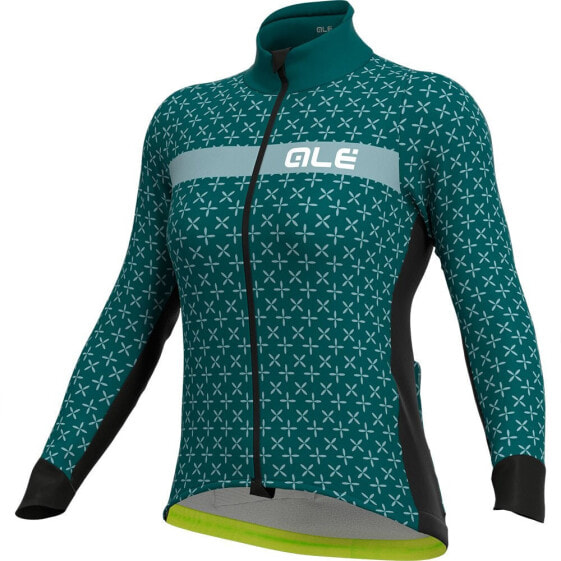 Куртка спортивная Alé Зеленая, Теплая, Ветрозащитная, Гидрофобная 360г