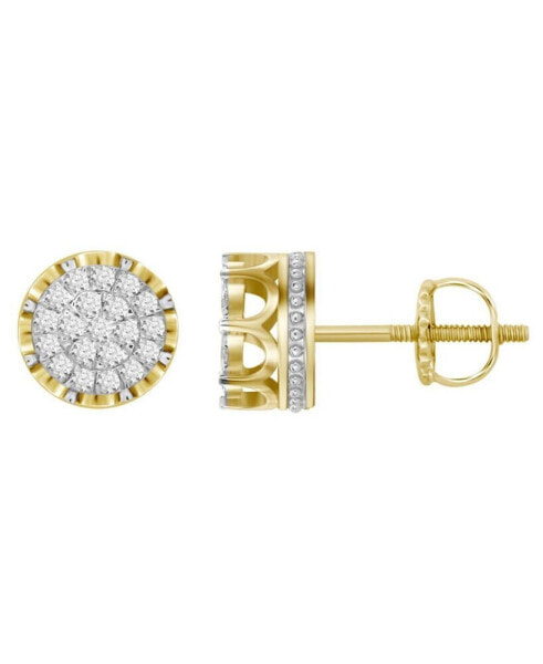 Men's Diamond (1 ct.t.w.) Earring Set in 10k Yellow Gold