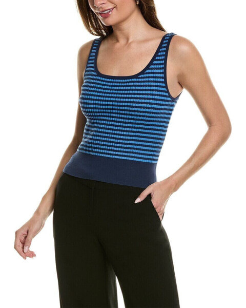 Lafayette 148 New York Striped Sweater Tank Women's