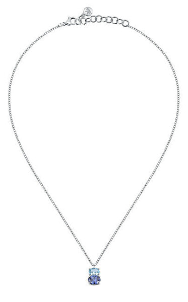 Modern necklace with cubic zirconia Colori SAVY15