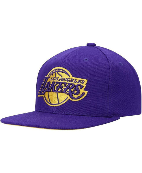 Men's Purple Los Angeles Lakers Two Tonal Snapback Hat