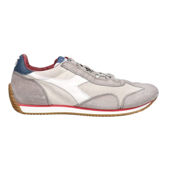 Diadora Equipe Suede Sw Lace Up Mens Grey, Off White Sneakers Casual Shoes 1751