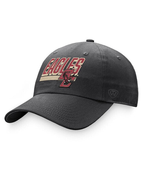 Men's Charcoal Boston College Eagles Slice Adjustable Hat