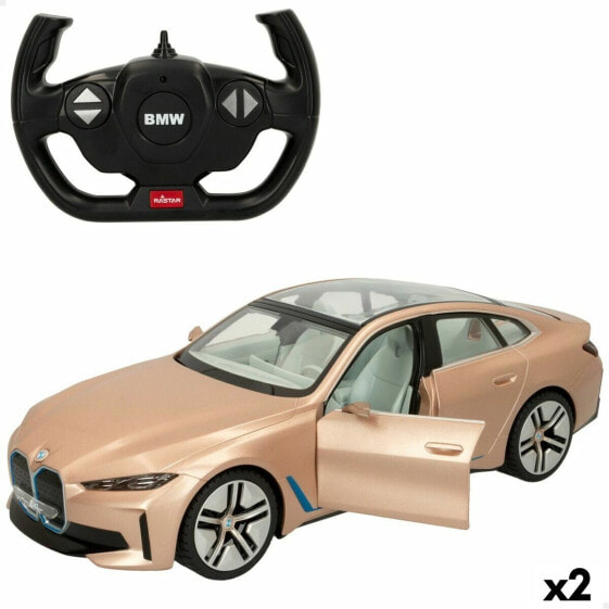 Машинка на радиоуправлении BMW i4 Concept 1:14 Позолоченный (2 штук)