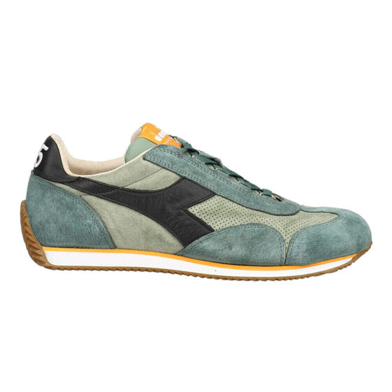 Diadora Equipe Suede Sw Lace Up Mens Green Sneakers Casual Shoes 175150-70397