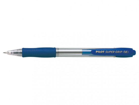 PILOT PEN Pilot Super Grip Medium - Clip - Clip-on retractable ballpoint pen - Blue - 1 pc(s) - Medium