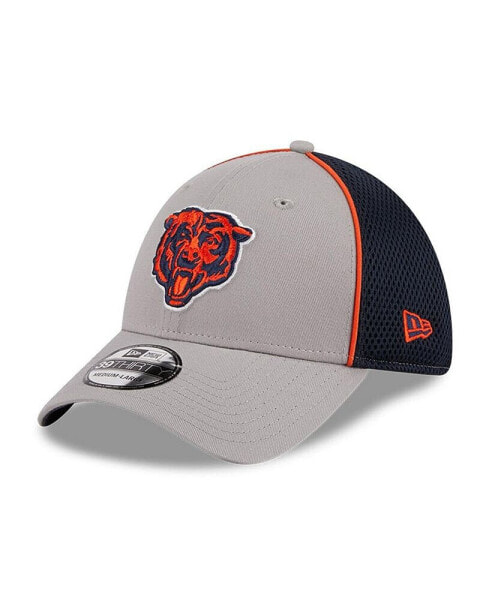 Men's Gray Chicago Bears Pipe 39THIRTY Flex Hat