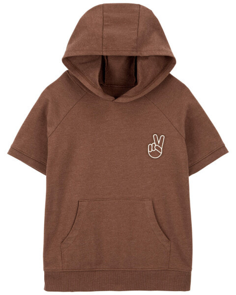 Kid Hooded Peace Sign Pullover 6