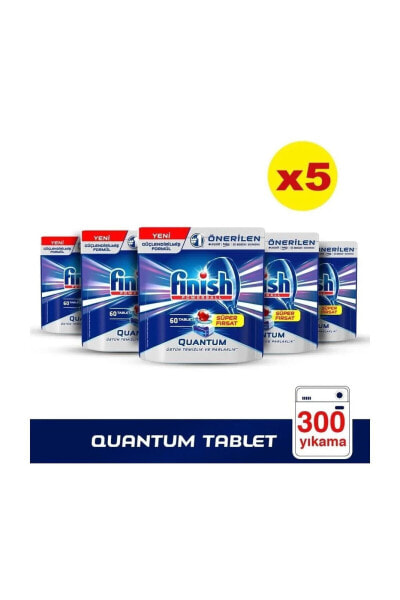 Таблетки для посудомоечных машин Finish Quantum 300 Tablet (60x5)