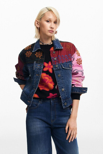 Women's Patchwork denim jacket