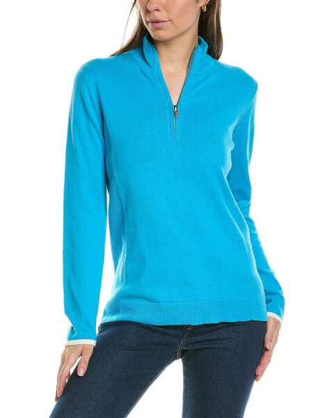 Alashan Cashmere Tee Time Cashmere-Blend 1/2-Zip Pullover Women's