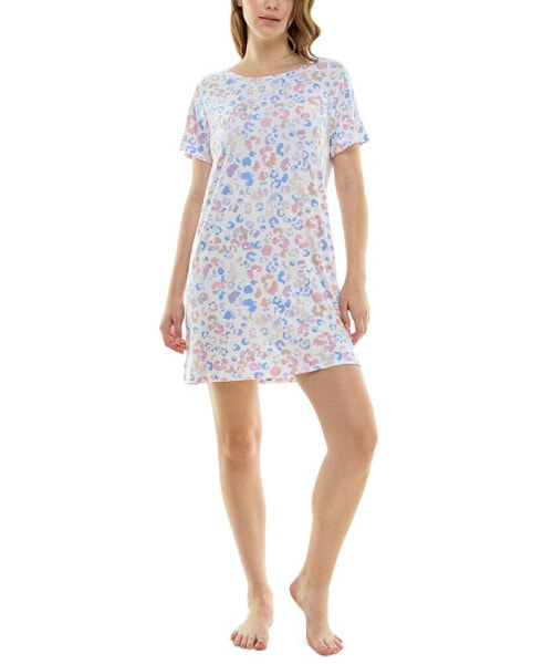 Women's Printed Short-Sleeve Sleepshirt