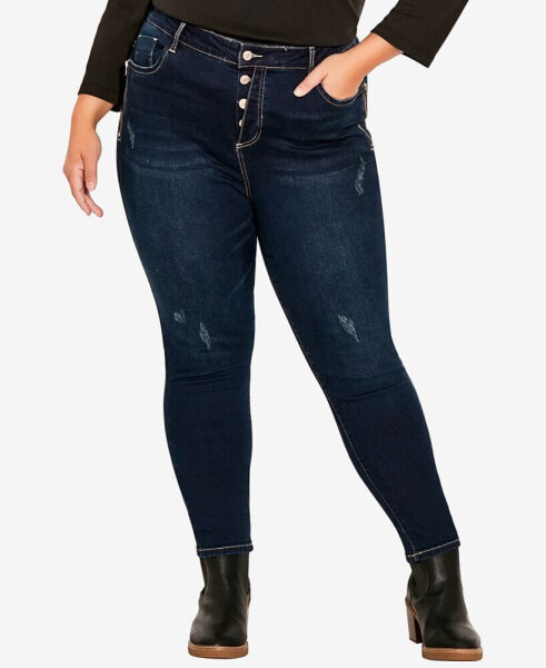 Plus Size Serendipity Zip Jeans