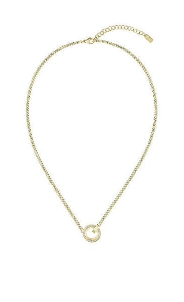 Beautiful gold-plated steel necklace 1580537