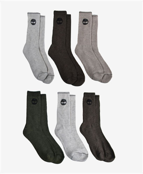 Men's Crew Socks, Pack of 6