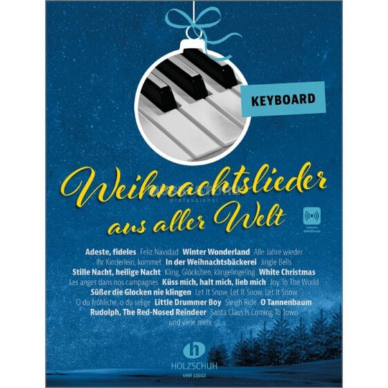 Holzschuh Verlag Weihnachtslieder aus aller Welt - Keyboard