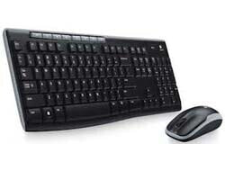 Logitech MK270 - Standard - Wireless - RF Wireless - QWERTZ - Black - Mouse included