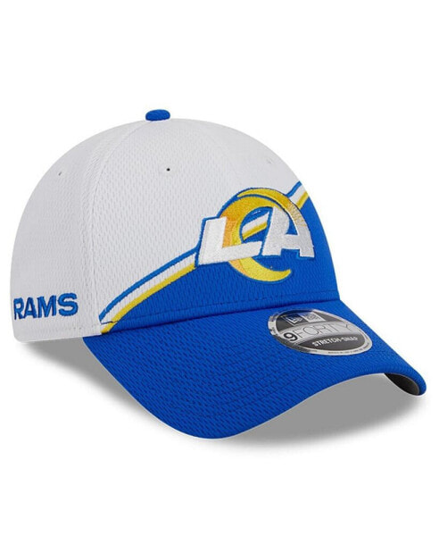 Men's White, Royal Los Angeles Rams 2023 Sideline 9FORTY Adjustable Hat