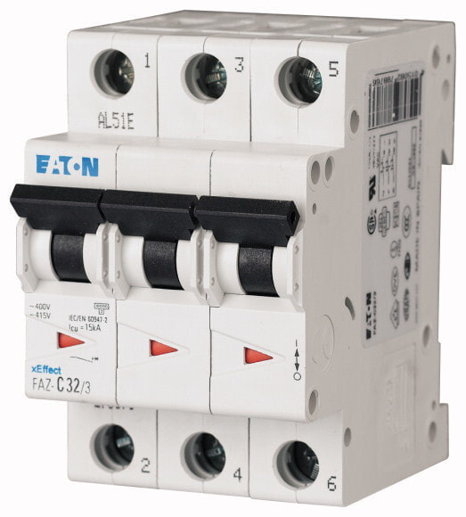 Eaton FAZ-B10/3 - Miniature circuit breaker - Type B - IP20 - IP40