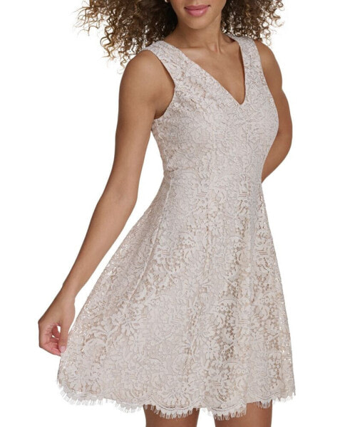 Lace Fit & Flare Dress