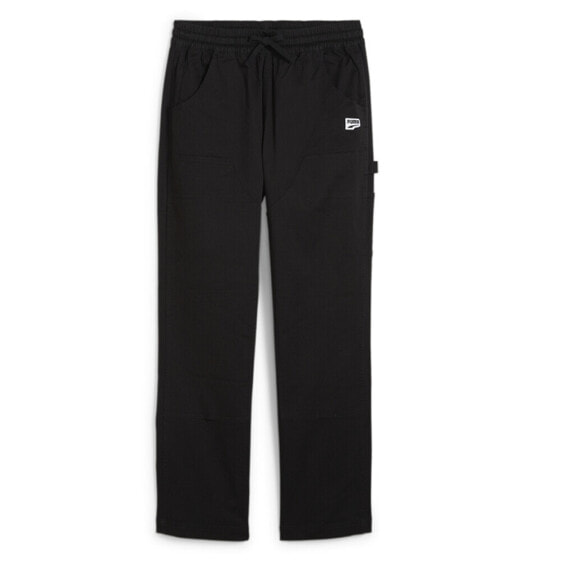 Брюки стильные Puma Downtown Double Knee Pants черные Casual Athletic Bottoms 62436801