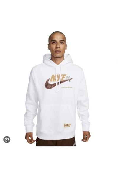 Толстовка Nike Sportswear Hoodie Sole Cafe Erkek Белый Sweatshirt