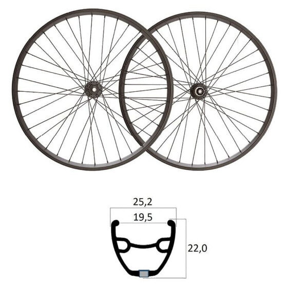 MVTEK 700 6B Disc 9/10/11s gravel wheel set